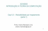 ACH2043 INTRODUÇÃO À TEORIA DA COMPUTAÇÃO Cap 5.3 ...