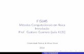 FIS045 Métodos Computacionais em física Introdução Prof ...