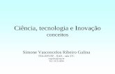 Ciência, tecnologia e Inovação conceitos