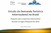 Estudo da Demanda Turística Internacional no Brasil