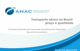 Transporte aéreo no Brasil: preço e qualidade