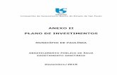 ANEXO II PLANO DE INVESTIMENTOS - Paulínia