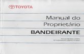 Manual do Proprietário Toyota Bandeirante 1995