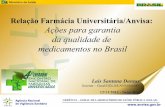 Relação Farmácia Universitária/Anvisa: Ações para garantia ...