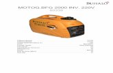 MOTOG.BFG 2000 INV. 220V - Click Geradores