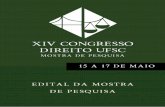 SUMÁRIO - XV Congresso de Direito UFSC