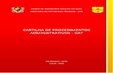 CARTILHA DE PROCEDIMENTOS ADMINISTRATIVOS - DAT