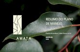 RESUMO DO PLANO DE MANEJO - Amata Brasil