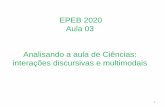 EPEB 2019 Aula 02 Analisando a aula de Ciências ...
