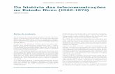 Da história das telecomunicações no Estado Novo (1926-1974)