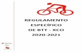 REGULAMENTO ESPECÍFICO DE BTT - XCO 2020-2021