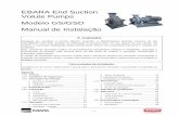 EBARA End Suction Volute Pumps Modelo GS/GSD Manual de ...