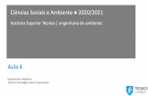 Ciências Sociais e Ambiente 2020/2021