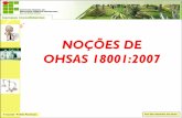 NOÇÕES DE OHSAS 18001:2007