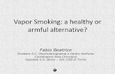 Vapor Smoking: a healthy or armful ... - Cardiologia Molinette