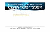 Processo Seletivo para Educação Técnica CEFET MG 2014