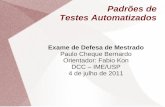 Padrões de Testes Automatizados - IME-USP