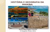 HISTÓRIA E GEOGRAFIA DA PARAÍBA - Tiberiogeo