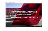 Protocolo COVID19 Transporte Escolar 2020-21 Avanza ...