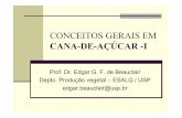 CONCEITOS GERAIS EM CANA-DE-AÇÚCAR -I