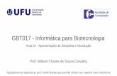 GBT017 - Informática para Biotecnologia