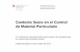 Contexto Suizo en el Control de Material Particulado