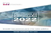 PROGRAMA DE FORMAÇÃO 2022 - ina.pt