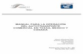 manual para la operaci³n del autotransporte comercial en texas, mexico y canada