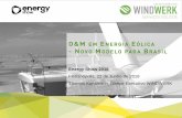 O&M EM ENERGIA EÓLICA - NOVO MODELO PARA BRASIL