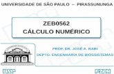 ZEB0562 CÁLCULO NUMÉRICO