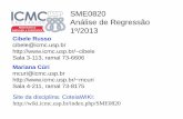 SME0820 Análise de Regressão 1º/2013