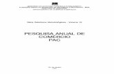 PESQUISA ANUAL DE COMÉRCIO PAC - IBGE