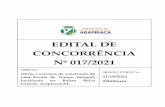 EDITAL DE CONCORRÊNCIA Nº 017/2021