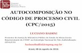 AUTOCOMPOSIÇÃO NO CÓDIGO DE PROCESSO CIVIL (CPC/2015)