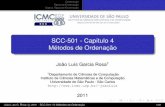 SCC-501 - Capítulo 4 Métodos de Ordenação