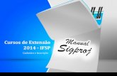 Cursos de Extensão 2014 - IFSP