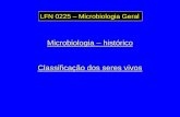 Microbiologia histórico Classificação dos seres vivos
