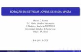 ROTAC˘AO EM ESTRELAS JOVENS DE BAIXA MASSA~ - UESC
