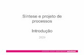 Síntese e projeto de processos Introdução