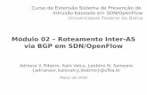 Módulo 02 – Roteamento Inter-AS via BGP em SDN/OpenFlow