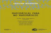 OT 9520 / UNIV. CATOLICA / Matemáticas para no Matemáticos ...