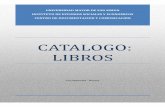 CATALOGO: LIBROS - iese.umss.edu.bo