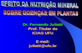 Dr. Fernando Juliatti Prof. Titular do ICIAG UFU E-mail ...