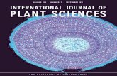 INTERNATIONAL JOURNAL OF PLANT SCIENCES