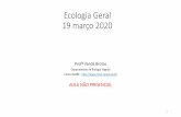 Ecologia Geral 28 março 2019 - ULisboa