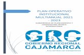 PLAN OPERATIVO INSTITUCIONAL MULTIANUAL 2021 - 2023