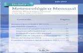 Boletín Meteorológico Julio 2015