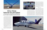 Cirrus Vision teste de voo pós-Labace