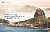 Microsoft Brasil Resumo de sustentabilidade e impacto social