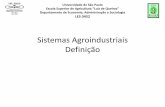 Sistemas Agroindustriais Definição
